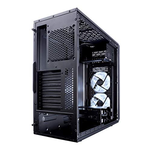 Fractal Design Focus G-中塔電腦主機殼-ATX-高風量-2X Fractal設計靜音LL系列120mm白色LED風扇-USB 3.0-窗側面板-黑色:圖片 5