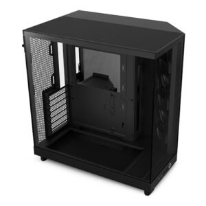 Lian Li O11 V NZXT H6 Flow | CC-H61FB-01 |緊湊型雙室中塔氣流箱|全景玻璃面板|高性能氣流面板|包括3 x 120mm風扇|電纜管理|黑色