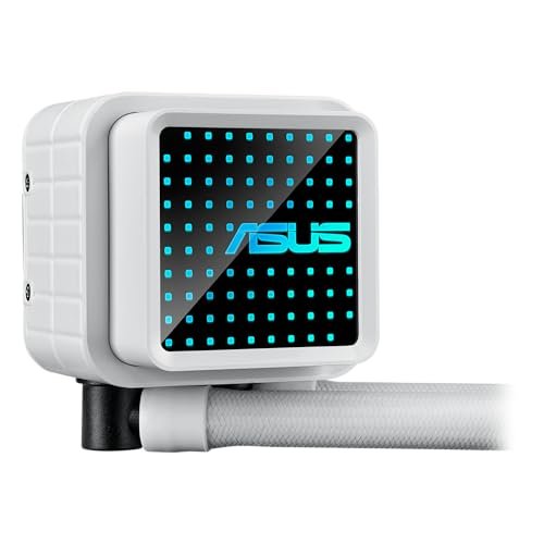 華碩Prime LC 360 ARGB白色版一體式CPU液體冷卻器,具有特殊的CPU接觸區域和翅片通道。 帶無限遠鏡透鏡選項的擋水板。 預裝ARGB風扇和Aura照明:圖片 6