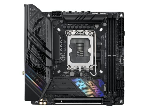 華碩ROG Strix B760-I遊戲WiFi 6E英特爾®B760(第13代和第12代)LGA 1700迷你ITX主機板。8+1電源級。 DDR5高達7600 MT/s。PCIe 5.0.2xM.2插槽。 USB 3.2代2x2 Type-C.Aura同步RGB:圖片 5