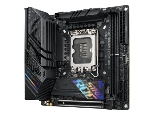 華碩ROG Strix B760-I遊戲WiFi 6E英特爾®B760(第13代和第12代)LGA 1700迷你ITX主機板。8+1電源級。 DDR5高達7600 MT/s。PCIe 5.0.2xM.2插槽。 USB 3.2代2x2 Type-C.Aura同步RGB:圖片 2