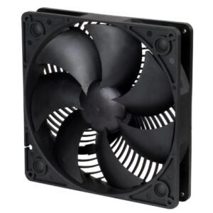 銀石SST-AP181-空氣滲透器電腦主機殼冷卻風扇180mm。 高氣流。 黑色